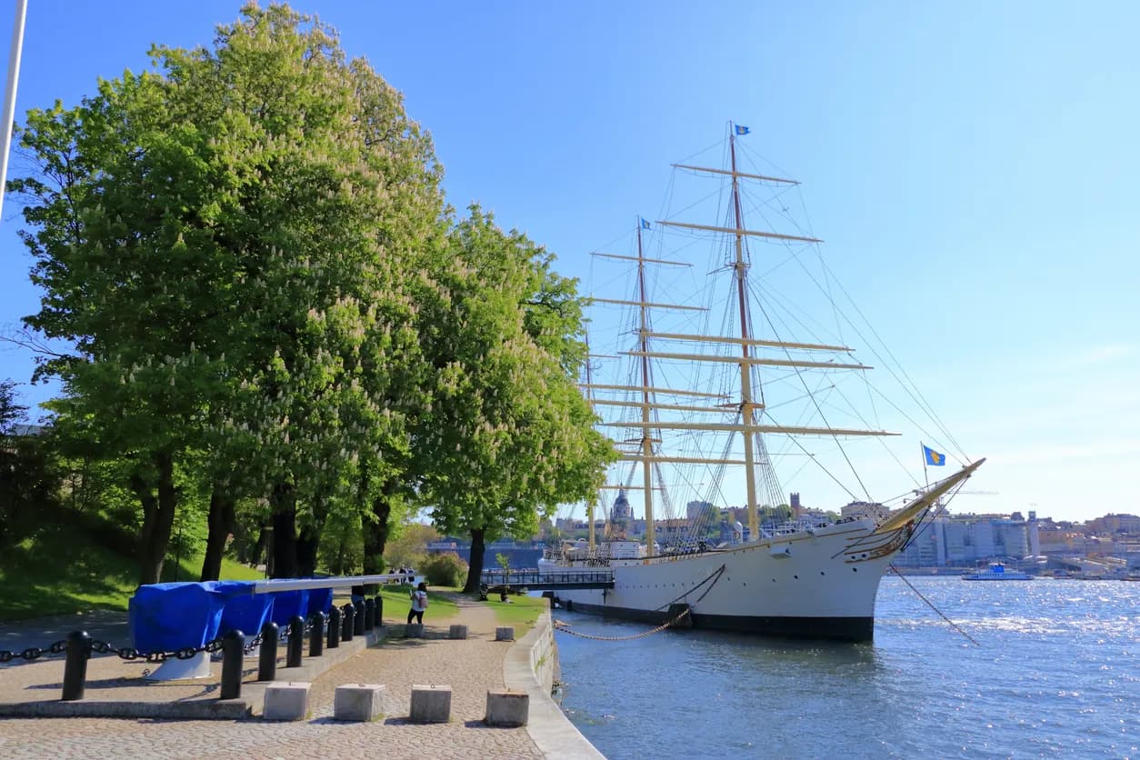 City walk Stockholm: Evening tour along quays and Skeppsholmen